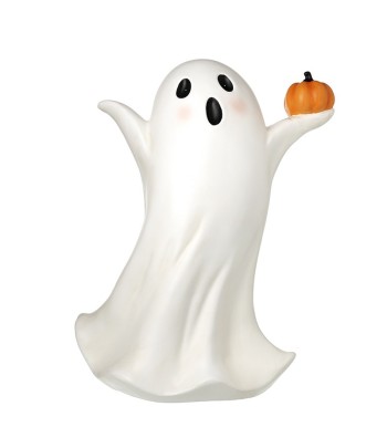 Tall Ghost Holding Pumpkin