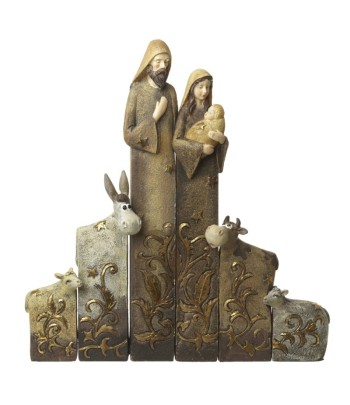 Nativity Set With Cow & Donkey