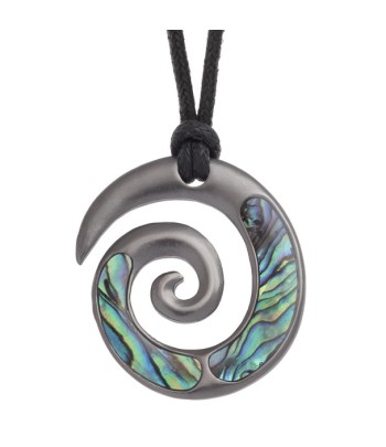 Maori koru fern necklace