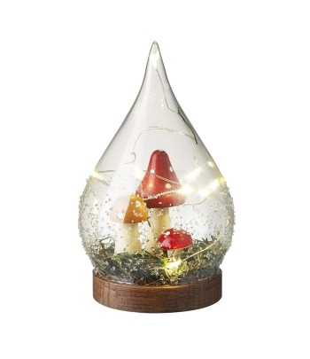 Light Up Glass Mushroom...
