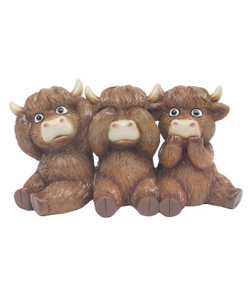 Highland Cow See No, Hear...