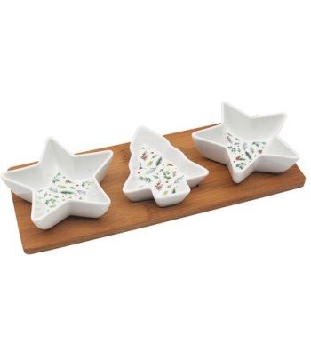 Star Dish With  Bamboo Tray