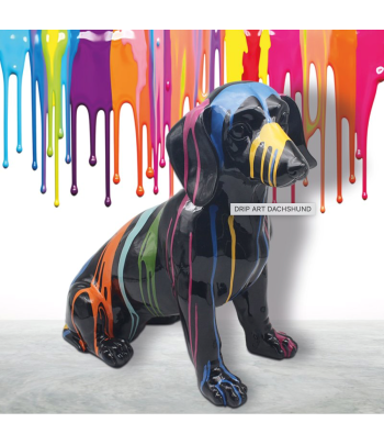 Drip Art Dachshund