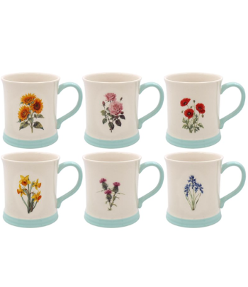 Emossed Floral Mugs (6...