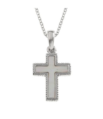 White Cross Necklace