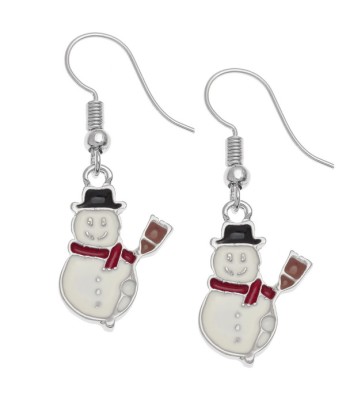 Snowman Earrings