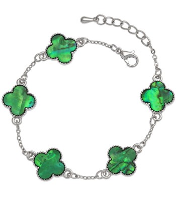Green Quatrefoil Bracelet