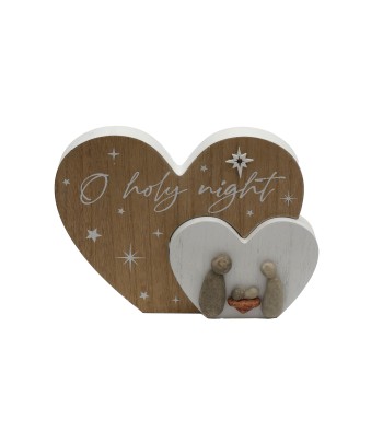 Pebble Nativity Heart...