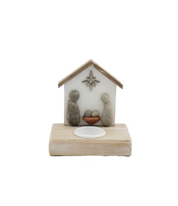 Pebble Nativity Tealight...