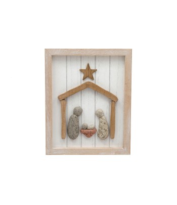 Pebble Nativity Plaque