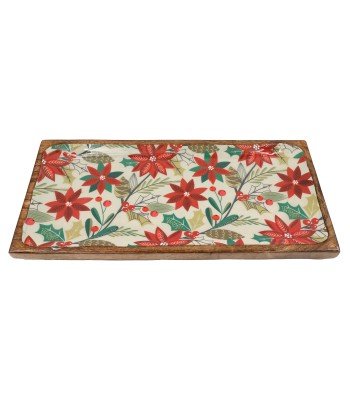 Poinsettia Mango Wood...