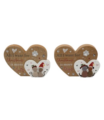 Pebble Cat/Dog Double Heart...