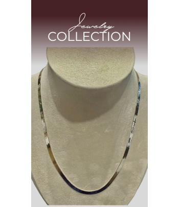 Silver Herringbone Necklace...