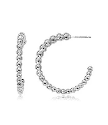 Sterling Silver Open Hoop...