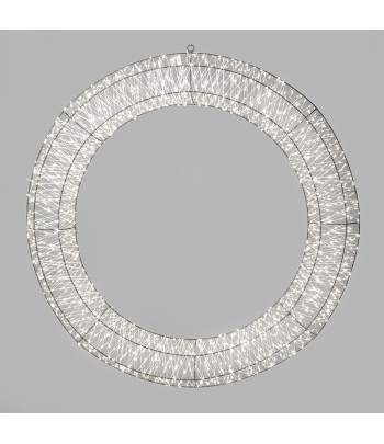Led Flat Back Wreath 80cm