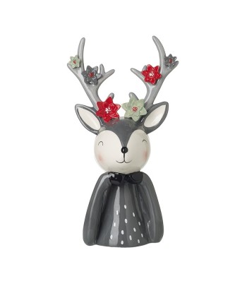 Ceramic Deer With Flower...