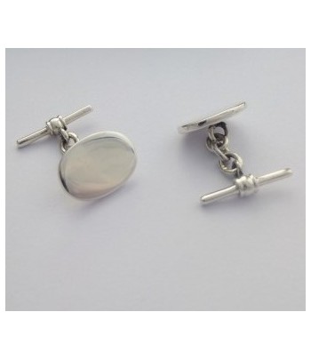 Sterling Silver Plain Oval...