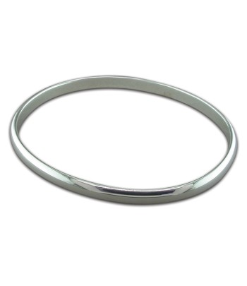 Sterling Silver Plain Oval...