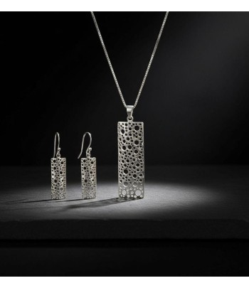 Sterling Silver Rectangular...