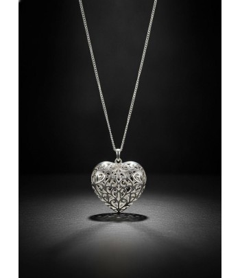 Sterling Silver Open Heart...