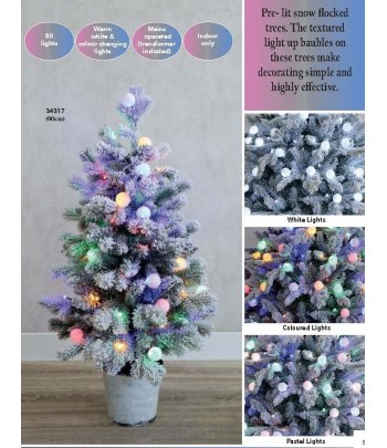 Pre Lit (60L) 90cm Pastel...