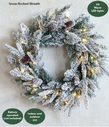 Prelit Snow Flocked...