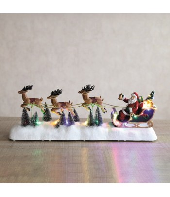 LED Santa Sleigh 58x21cm
