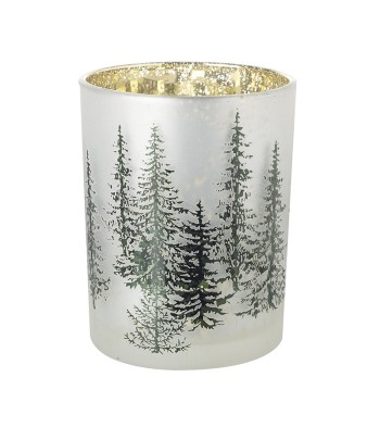 Mottled Tree Glass Jar