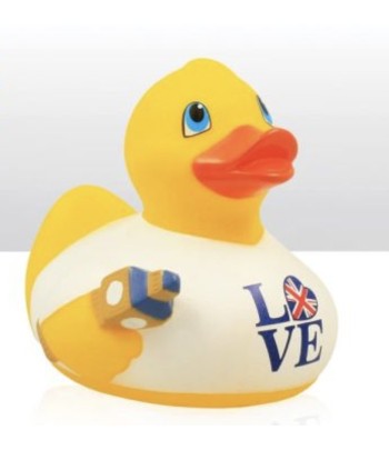 Rubber Duck Holding Big Ben...