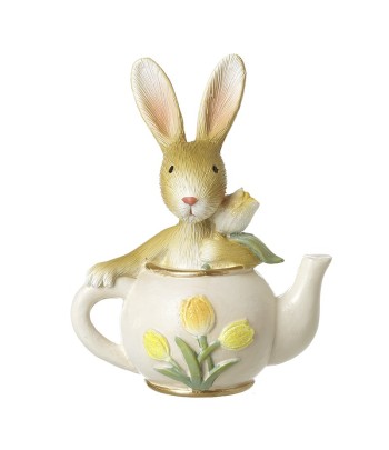Resin Rabbit In Teapot...