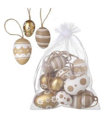 Painted Eggs In Organza Bag...