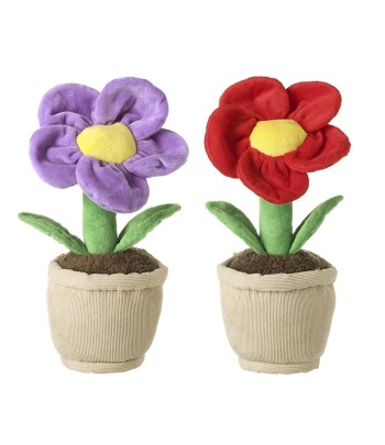 Fabric Flowers In Pots Door...
