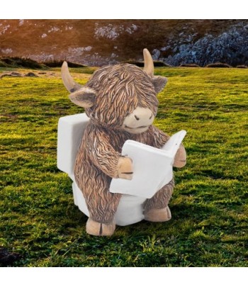 Highland Cow Loo Time (14cm)
