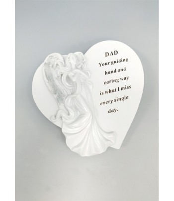 "Dad" Resin Memorial Heart