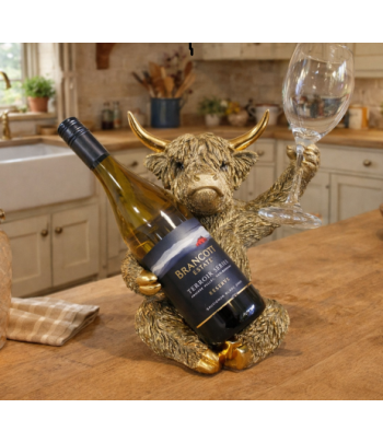 Highland Cow Wine & Glass...