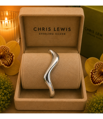 925 Sterling Silver Wave...