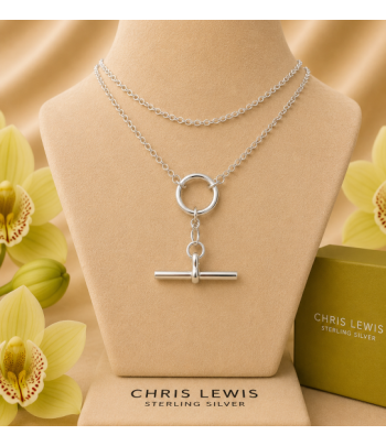 925 Sterling Silver T-Bar...