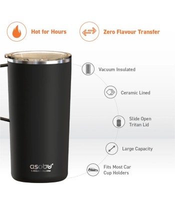 Asobu - Tower Mug - Black