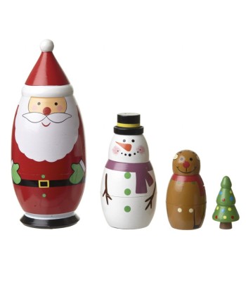 Wooden Nesting Xmas Set