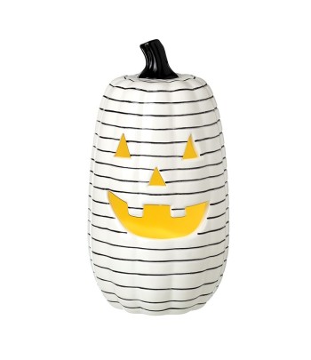 Pumpkin - Tall Led White &...