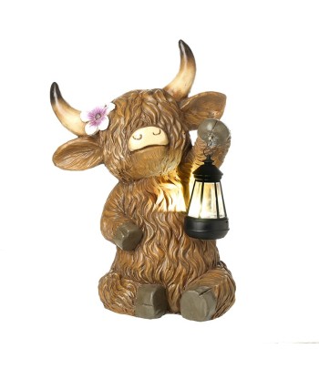 Highland Cow With Lantern...