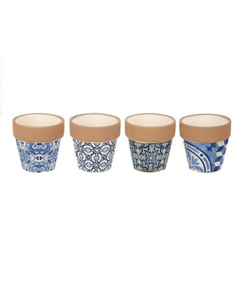 Blue Ceramic Plant Pot (4...