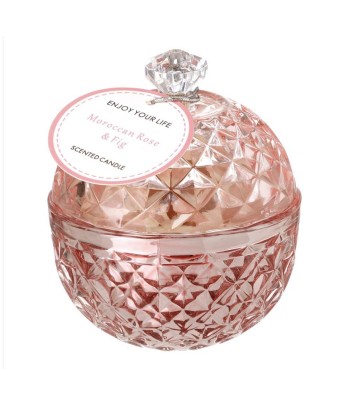 Glass Candle Mor Rose & Fig