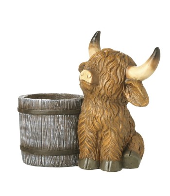 Highland Cow With Barrel...