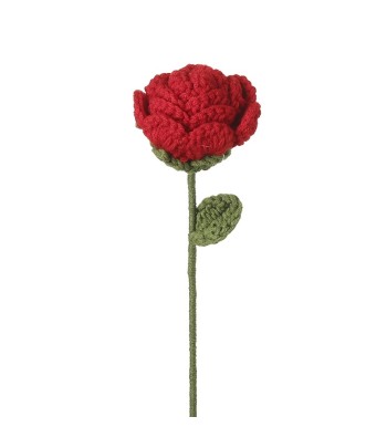 Knitted Red Rose Stem