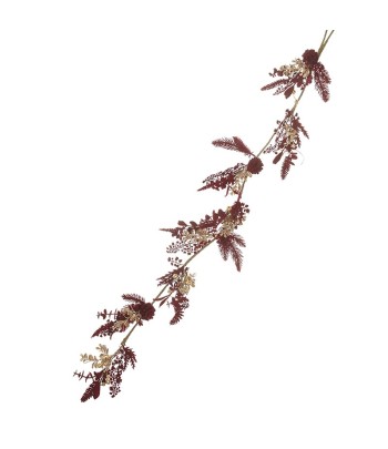 Burgundy & Gold Flower Garland