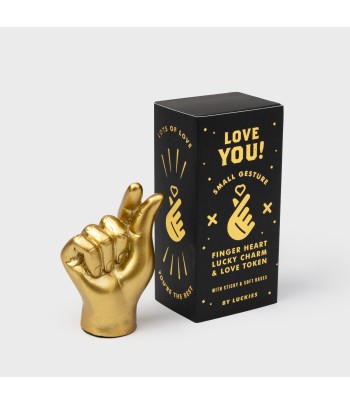 Golden heart fingers lucky...