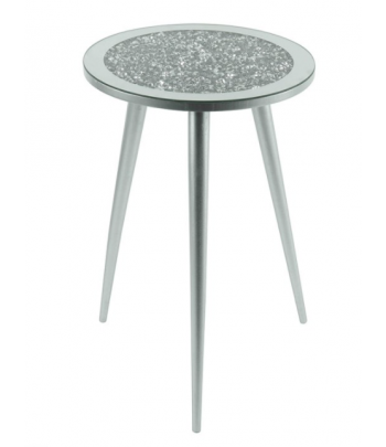 Silver/Crystal Side Table...