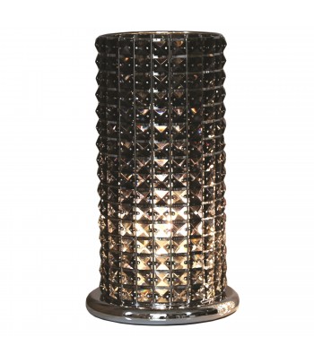 Black Crystal Touch Lamp 38cm
