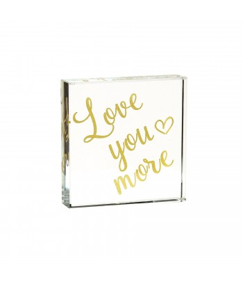 Love You More Paperweight 8cm